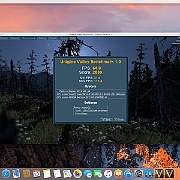Zrzut ekranu 2017-10-23 o 19.50.15  Test karty graficznej NVidia GeForce GT 1030 2 GB programem Unigine Valley Benchmark 1.0 . Ustawienia 1280x720 Basic.